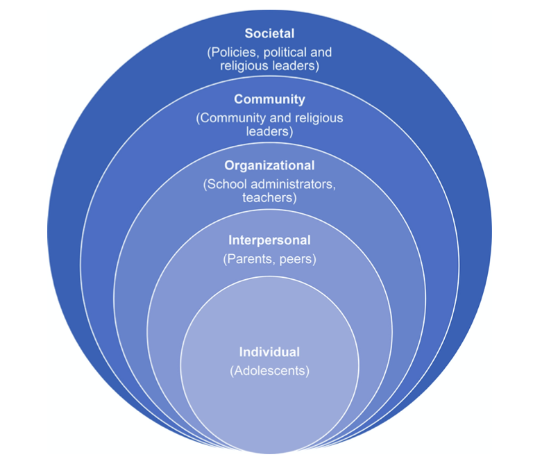 Ecological Framework: Levels of Adolescents' Influences
